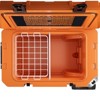 SOZT Orange 55 qt. Portable Chest Cooler, Leak-Proof Outdoor Insulated Cooler with Handle and Wheels - 4 of 4