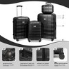 Luggage Set 4 Piece Suitcase Set 12" 20" 24" 28" Hardside Travel Luggage Sets With Spinner Wheel TSA Lock - 2 of 4