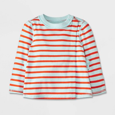 Image of Baby Adaptive Graphic T-Shirt - Cat & Jack™ Aqua Blue 3-6M