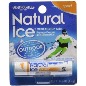 Natural Ice Mentholatum Sport Medicated Lip Protectant With Spf 30 Sunscreen, 0.15 Ounce - 1 of 4