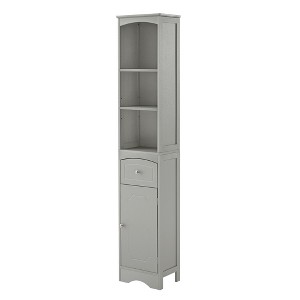 PDTEND Freestanding Bathroom Storage Cabinet with Drawer and Adjustable Shelf - 1 of 4