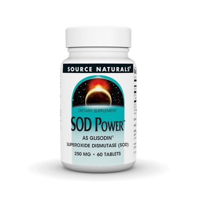 SOD Power 250 mg by Source Naturals, Inc.  -  60 Tablet
