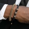 Crucible Men's Polished Franco Chain Steel Bracelet (8mm Wide) - 8" - 4 of 4
