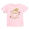 SmileyWorld Christmas Heart Eyes - Youth Short Sleeve Graphic T-Shirt - 2 of 4