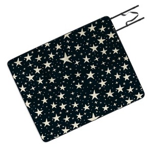 Avenie Black And White Stars Picnic Blanket - Deny Designs - 1 of 3