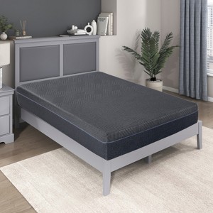 TinyHomie 11 inch Mattress Green Tea Gel-Infused Memory Foam Mattress, Gray, Mattress in a Box - 1 of 4