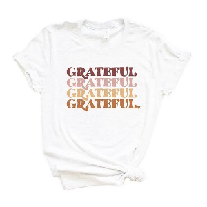 Simply Sage Market Women's Grateful Stacked Short Sleeve Graphic Tee - 1 of 2