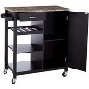 Kings Brand Furniture Sanford Kitchen Cart - 3 of 4