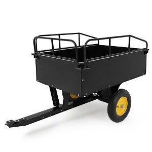 COZONY 17 Cu.Ft. Heavy Duty Steel Dump Cart, 750 Lbs Tow Behind ATV Trailer for Lawn Mower, Tractor, Garden Yard Work - 1 of 4