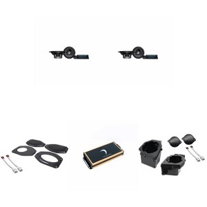 Diamond Audio Amplified Speaker Upgrade Bundle Compatible with 18-23 Jeep JL/JT - (2) DES65C, STXJLSBA, STXJLPOD, Micro84u - 1 of 4