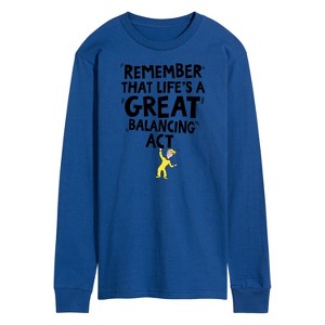 Men's - Dr. Seuss - Life Great Balancing Act Long Sleeve Graphic T-Shirt - 1 of 4