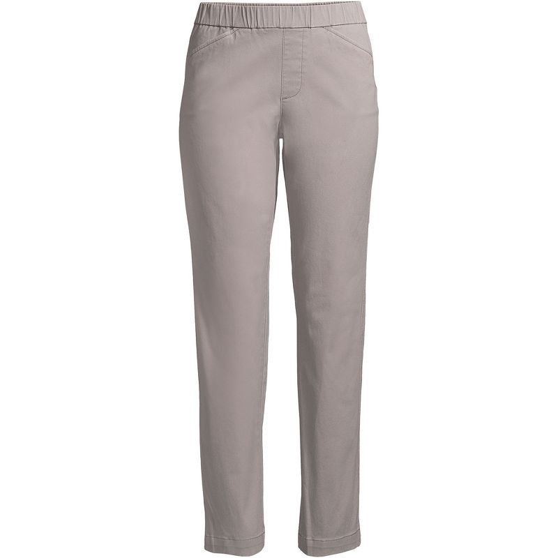 Lands' End Lands' End Women's Mid Rise Pull On Chino Ankle Pants, 3 of 6