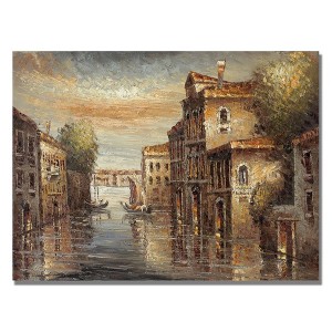 24" x 32" Auburn Venice by Rio - Trademark Fine Art: Gallery-Wrapped Canvas, Cuadros Decorativos - 1 of 4