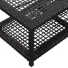 vidaXL Shoe Bench Black 31.5 in.x15.7 in.x11.8 in. Poly Rattan - 4 of 4