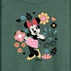 Women's - Disney - Minnie xoxo Lightweight French Terry Wide Neck Long Sleeve Shirt - 2 of 4