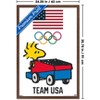 Trends International Team USA x Peanuts – Woodstock Drives the Zamboni Framed Wall Poster Prints - 3 of 4