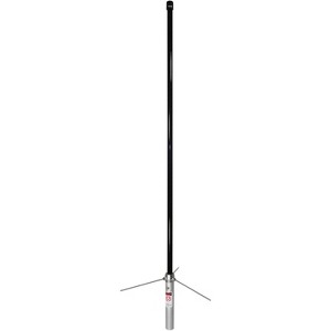 Tram® Pre-Tuned 144MHz–148MHz VHF/430MHz–460MHz UHF Amateur Dual-Band Base Antenna (Black Fiberglass) in Silver - 1 of 4
