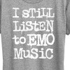 Women's - Instant Message - I Still Listen To Emo Music Short Sleeve Graphic T-Shirt - 2 of 4