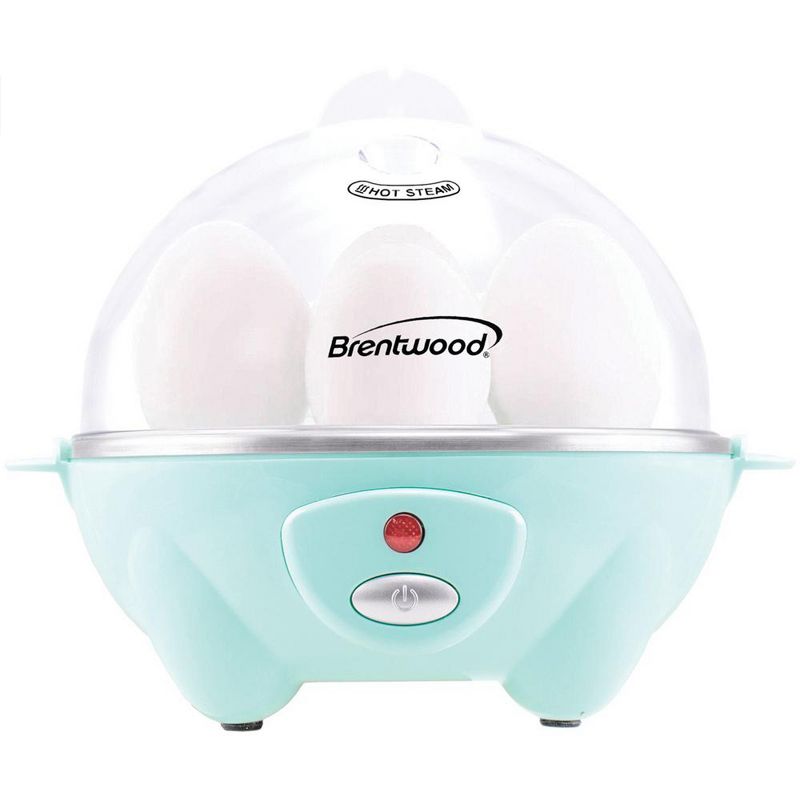 Brentwood Electric 7 Egg Cooker with Auto Shut Off in Blue, 1 of 7