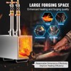 VEVOR Portable Propane Forge, 2 Burner Farrier Forge, 2600℉ Tool and Knife Making Blacksmithing Gas Forge, Large Capacity, Silver - 4 of 4