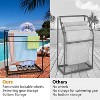 44" Tall Pool Towel Rack Outdoor with Wheels, Towel Drying Rack, 5 Tier Freestanding Organizer for Bathroom & Patio, Heavy-Duty Storage Rack - 4 of 4