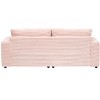 Sapphtopaz Couches for Living Room 3-Seater Sofa Couch Upholstered Sofa Bed with 4 Matching Toss Pillows Sleeper Sofa for Bedroom,Apartment - 2 of 4