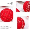 COZONY 12-Piece Shatterproof Flocked Mini Christmas Ball Ornaments - 3 of 4