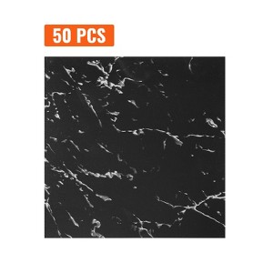 VEVOR Self Adhesive Vinyl Floor Tiles 12 x 12 inch, 50 Tiles 1.5mm Thick Peel & Stick, Black Marble Texture DIY Flooring for Kitchen, Dining Room - 1 of 4