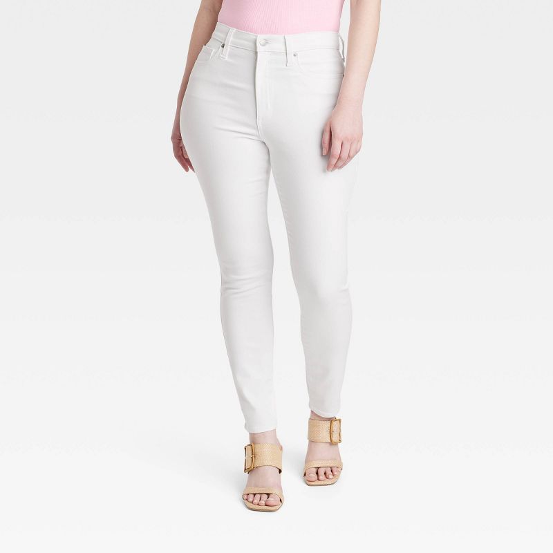 Women's High-Rise Skinny Jeans - Universal Thread™ White, 5 of 8