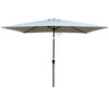 TiramisuBest 6x9ft Outdoor Patio Waterproof Umbrella with Crank & Push Button Tilt (without Flap) for Garden, Backyard, Pool, Market - Navy Blue - 3 of 4