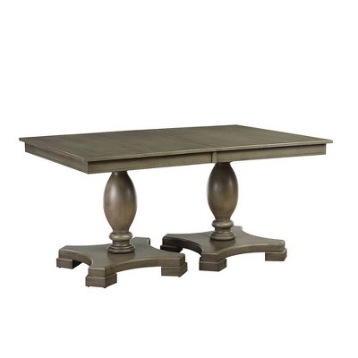 Waylon Transitional Gray Oak Extendable Dining Table