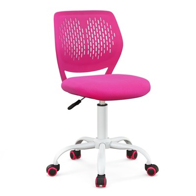 Infans Kids Desk Chair Ergonomic Swivel Children Mesh Study Height Adjustable Rose
