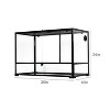 Repti Zoo 67 Gallon Full Reptile Glass Terrarium, Double Hinge Door ...