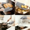 REGALWOVEN Soft Oven Mitts, Heat-Resistant Cooking Gloves, Thick Cotton Lining, Gripping for Baking, Grilling, Kitchen Mitts Set of  2 - 2 of 4