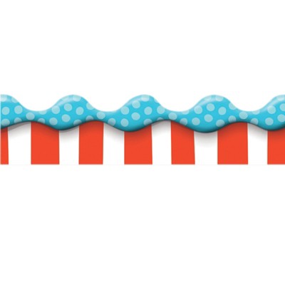 Eureka Dr. Seuss Dimensional Look Extra Wide Die Cut Deco Trim, 37 Feet (Pack of 6)