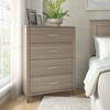 Somerset 4 Drawer Dresser Ash Gray - Bush Furniture: Satin Nickel Hardware, Safety Tip Guard - 2 of 4