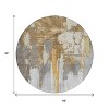 Ivory And Gold Abstract Washable Indoor Outdoor Area Rug - 3 of 4