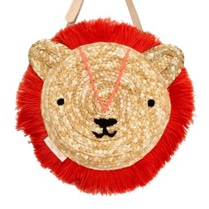 Meri Meri Lion Cross Body Straw Bag (Pack of 1) - 1 of 4