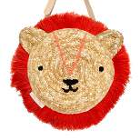 Meri Meri Lion Cross Body Straw Bag (Pack of 1)