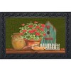 Briarwood Lane Doormat 30x18 Indoor Outdoor Potted Geraniums Summer For Summer Doormat - 3 of 4