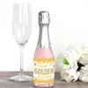 Big Dot of Happiness Golden Birthday - Mini Wine and Champagne Bottle Label Stickers - Happy Birthday Party Favor Gift for Women and Men - Set of 16 - 2 of 4