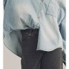Women's denim button down shirt - MIOU MUSE - 2 of 4