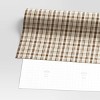 30” 20 sq ft Christmas Roll Wrap Brown/Beige Plaid - Wondershop™ - 3 of 3
