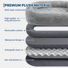 GustoWave 67'' Human Dog Bed for Adult & Pets, Removable Faux Fur Dogs Bed with Pillow, Handle, Side Pockets, Egg-Shaped Orthopedic Foam - 4 of 4