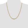 Black Bow Jewelry 3.75mm 14k Yellow Gold Hollow Open D/C Cable Chain Necklace - 3 of 4