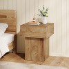 Tribesigns Square Side Table with Pedestal Base - 4 of 4