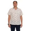 Canada Weather Gear Men’s Seersucker Short Sleeve Shirt with Allover Palm Print – Lightweight Button-Down Casual Shirt - 3 of 3