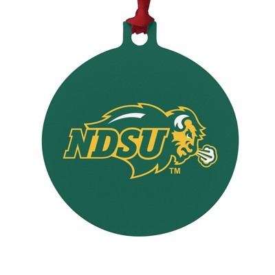 North Dakota State Bison Logo Aluminum Holiday Christmas Tree Ornament
