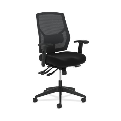 High Back Task Chair with Asynchronous Control and Mesh Back Black - HON