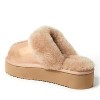 Fireside by Dearfoams Women's Melton Genuine Shearling Platform Scuff Slipper - 2 of 4